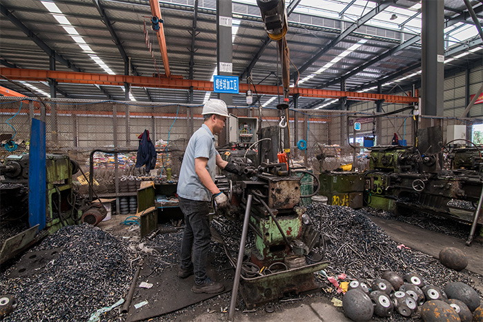 金山网架配件-螺栓球加工车间